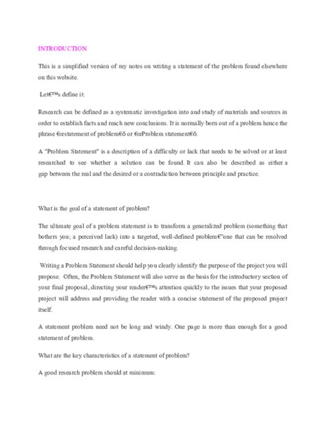 what is research problem pdf notes