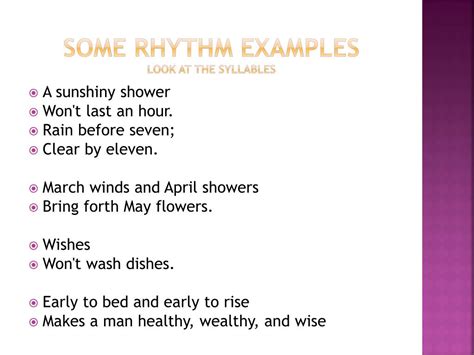 What Is Rhythm An Example Of