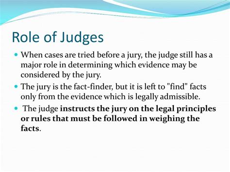 what is role of a judge