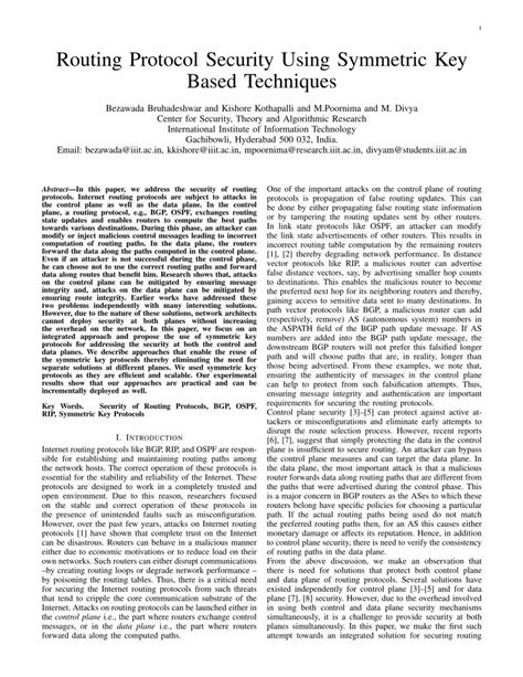 what is routing control in information security