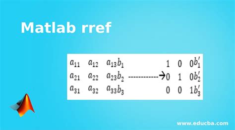 what is rref in matlab