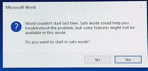what is safe mode in word