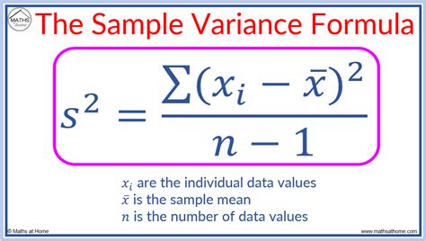 what is sample variance denoted by