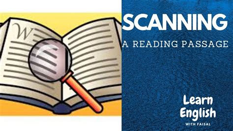 what is scanning in english