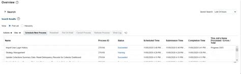 what is schedule process in oracle fusion