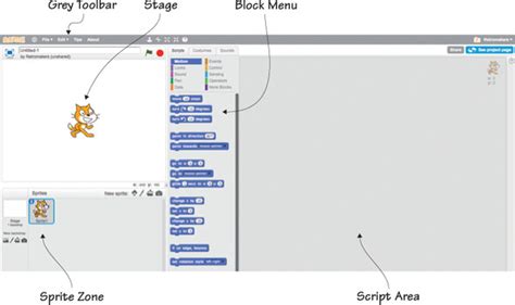 what is script area in scratch programming