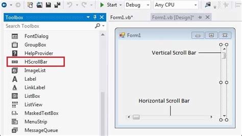 What Is Scroll Bar In Vb