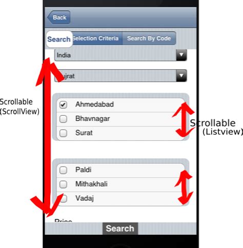 what is scrollview and listview explain anyone with suitable example