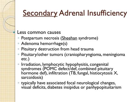 what is secondary adrenal insufficiency