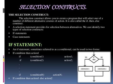what is selection construct