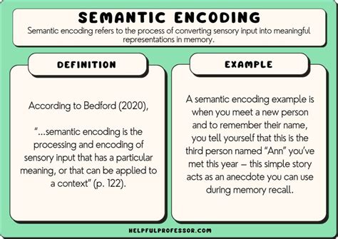 what is semantic encoding example