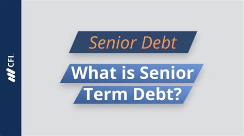 what is senior debt financing