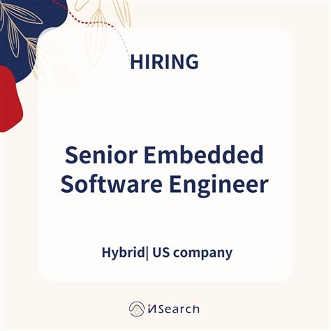 what is senior embedded software engineer