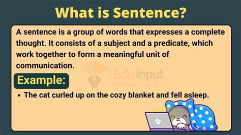what is sentence example with definition