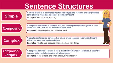 what is sentence structure quizlet