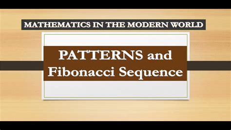 what is sequence in mathematics in the modern world