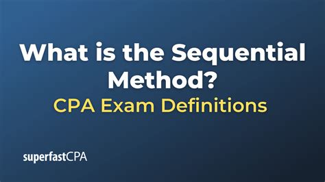 what is sequential method