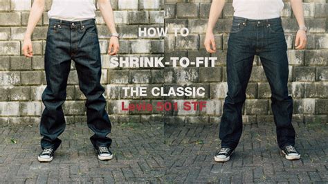 Levis 501 Shrink To Fit Button Fly Jeans