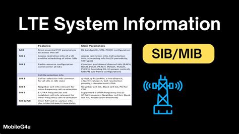 what is sib in lte