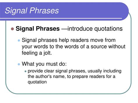 what is signal phrase in writing