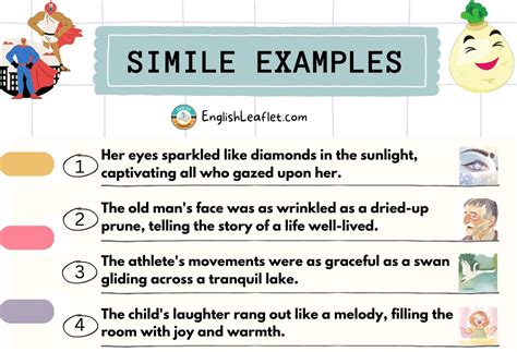 what is simile and examples sentences