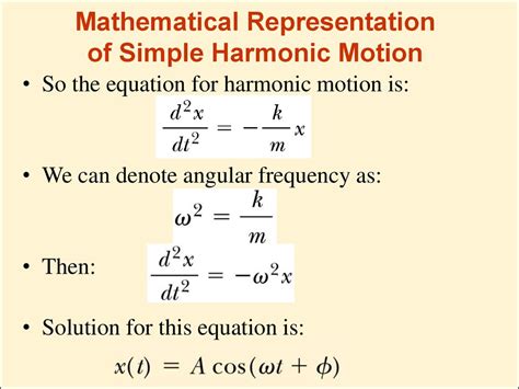 what is simple harmonic motion derive an equation for angular frequency