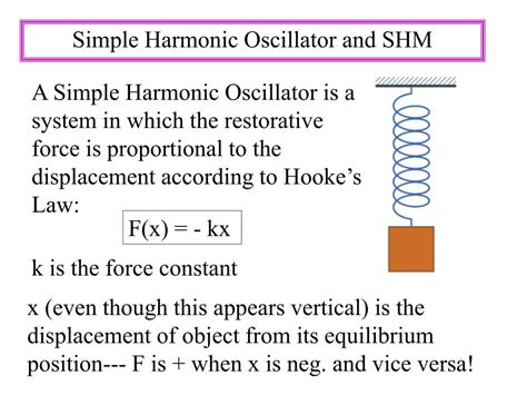 what is simple harmonic oscillator with example