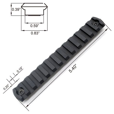 What Is Size Of Picatinny Rail On Ar 15 