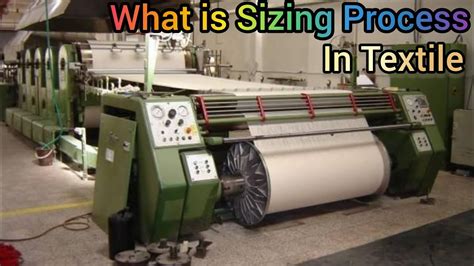what is sizing process in textile