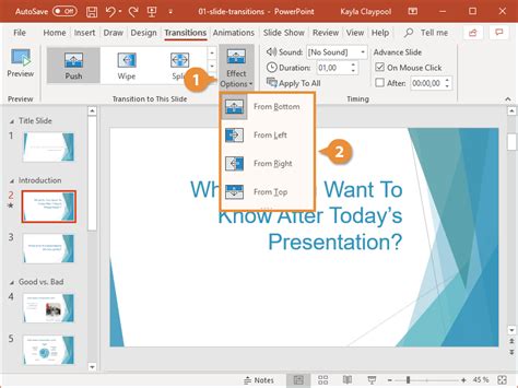what is slide transition in microsoft powerpoint