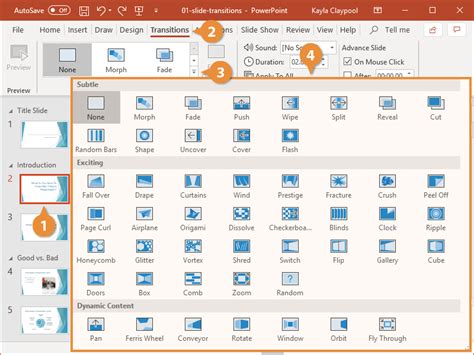 what is slide transition in ms powerpoint