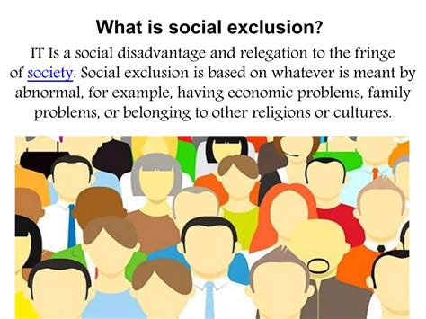 what is social exclusion explain with an example