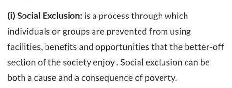 what is social exclusion explain with example class 9