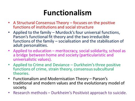 what is social functionalism theory