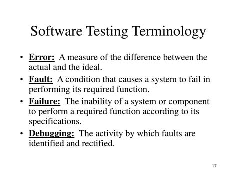 What Is Software Testing Terminology