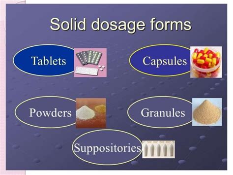 what is solid dosage form example
