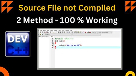 what is source file not compiled in dev c++