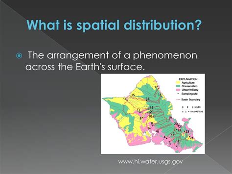 what is spatial distribution in human geography examples