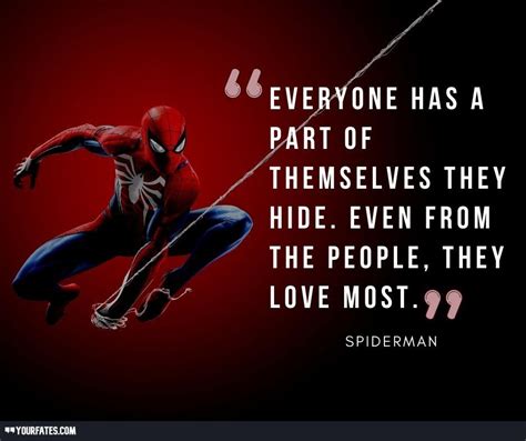 what is spider man's famous line