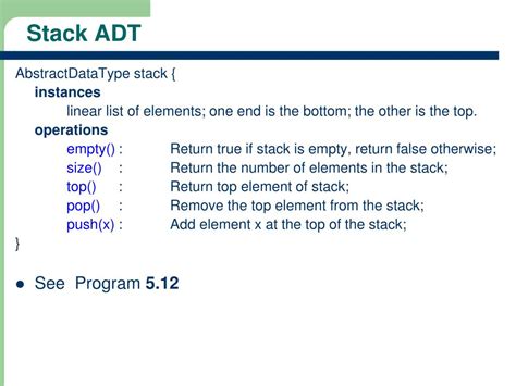 what is stack as an adt