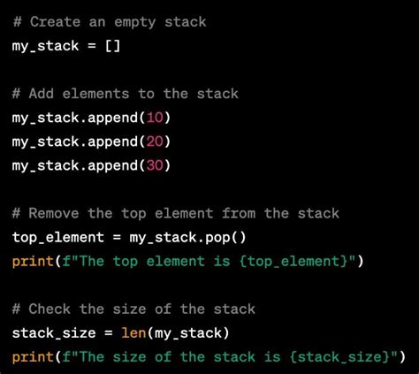what is stack function in python