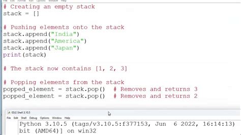 what is stack in python class 12