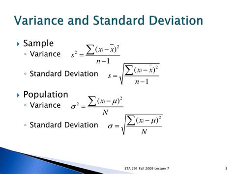 what is standard deviation and variance
