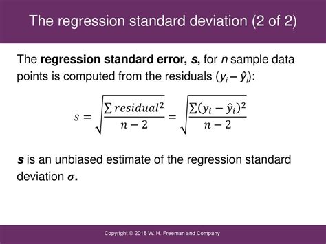 what is standard deviation in regression