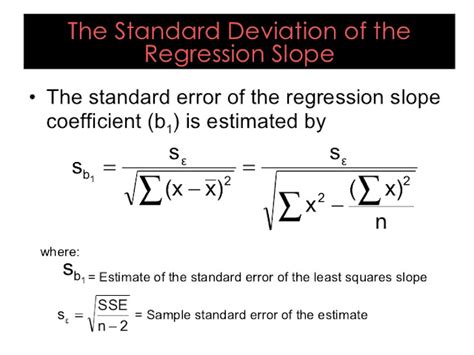 what is standard deviation in regression analysis