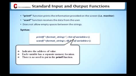 what is standard input in c