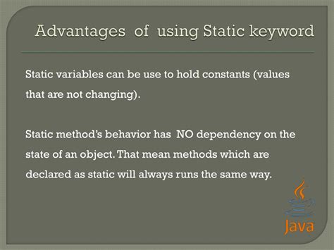 What Is Static Keyword In Java Javatpoint