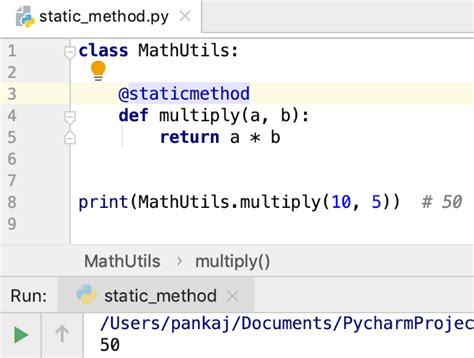 what is staticmethod decorator in python