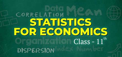 what is statistics in economics class 11 notes