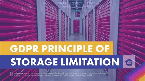 what is storage limitation in gdpr